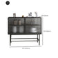 Modern 35" Storage Cabinet Glass Door Buffet Cabinet for Dining Room Clearhalo 'Display & China Cabinets' 'display_china_cabinets' 'furn' 'furn_display_china_cabinets' 'Furniture' 'Kitchen & Dining Furniture' 1200x1200_f4d5efba-6447-4d44-a515-09a0e65393a3