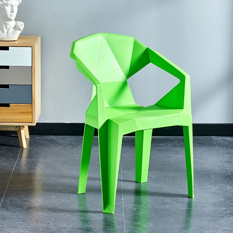 Scandinavian Plastic Dining Armchair Solid Back Side Chair for Home Use Clearhalo ' kitchen&dining_furn' 'Dining Chairs' 'Dining Tables & Seating' 'dining_chair' 'furn' 'furn_dining_chair' 'Furniture' 'furniture_dining_chair' 'Kitchen & Dining Furniture' 'kitchen' 1200x1200_f4d698d1-1fd3-430e-bf49-0fb5c8851cd9