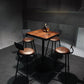 Set tavolo da bar industriale marrone Tavolo da bancone in legno massello da 1/3/5 pezzi per interni