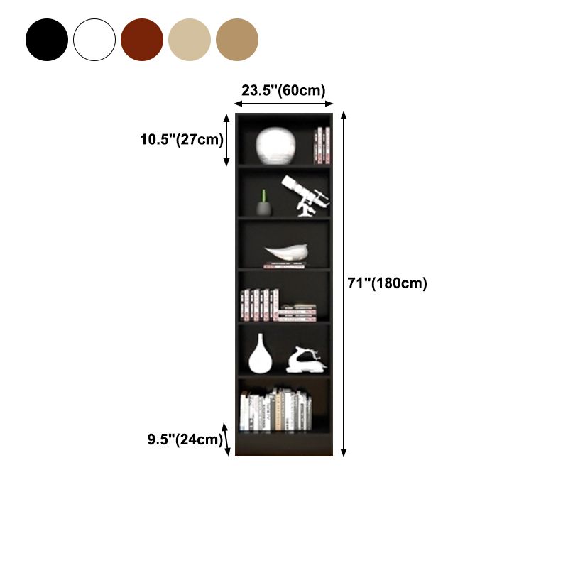 Scandinavian Manufactured Wood Standard Bookshelf Vertical Closed Back Bookcase Clearhalo 'Bookcases' 'furn' 'furn_bookcases' 'Furniture' 'furniture_bookcases' 'Office Furniture' 1200x1200_f4d793eb-15b3-4884-a26a-6bf9e6607f48