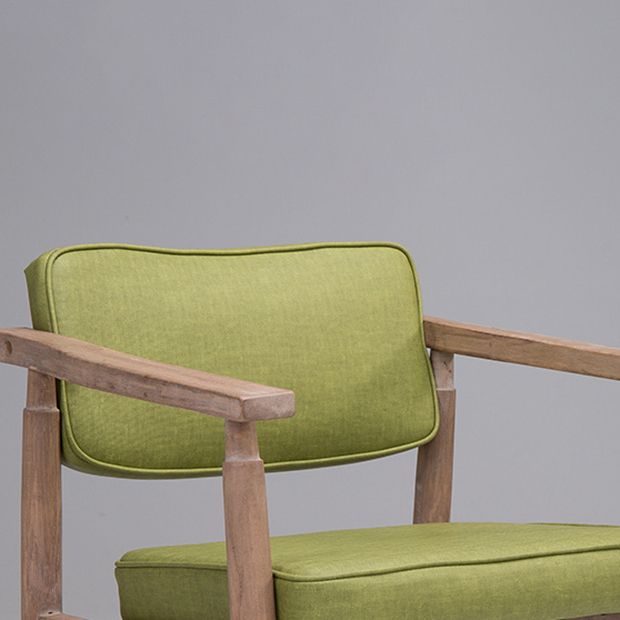 Farmhouse Rubberwood Open Back Arm Chair Matte Finish Leather Dining Chair Clearhalo ' kitchen&dining_furn' 'Dining Chairs' 'Dining Tables & Seating' 'dining_chair' 'furn' 'furn_dining_chair' 'Furniture' 'furniture_dining_chair' 'Kitchen & Dining Furniture' 'kitchen' 1200x1200_f4d88578-dd9d-4f65-9892-ccf696237912