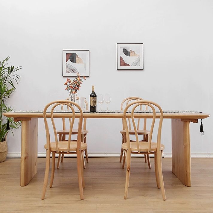 Modern Solid Wood Dining Table Set 1/2/5/7 Pieces Dining Set for Home Use Clearhalo 'Dining Room Sets' 'Dining Tables & Seating' 'dining_room_set' 'furn' 'furn_dining_room_set' 'Furniture' 'furniture_dining_room_set' 'Kitchen & Dining Furniture' 1200x1200_f4d9049a-e40f-4385-8527-a95cb456de20