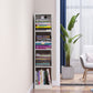 Contemporáneo Back Back Book Stant Engineered Wood Bookcase con estantes