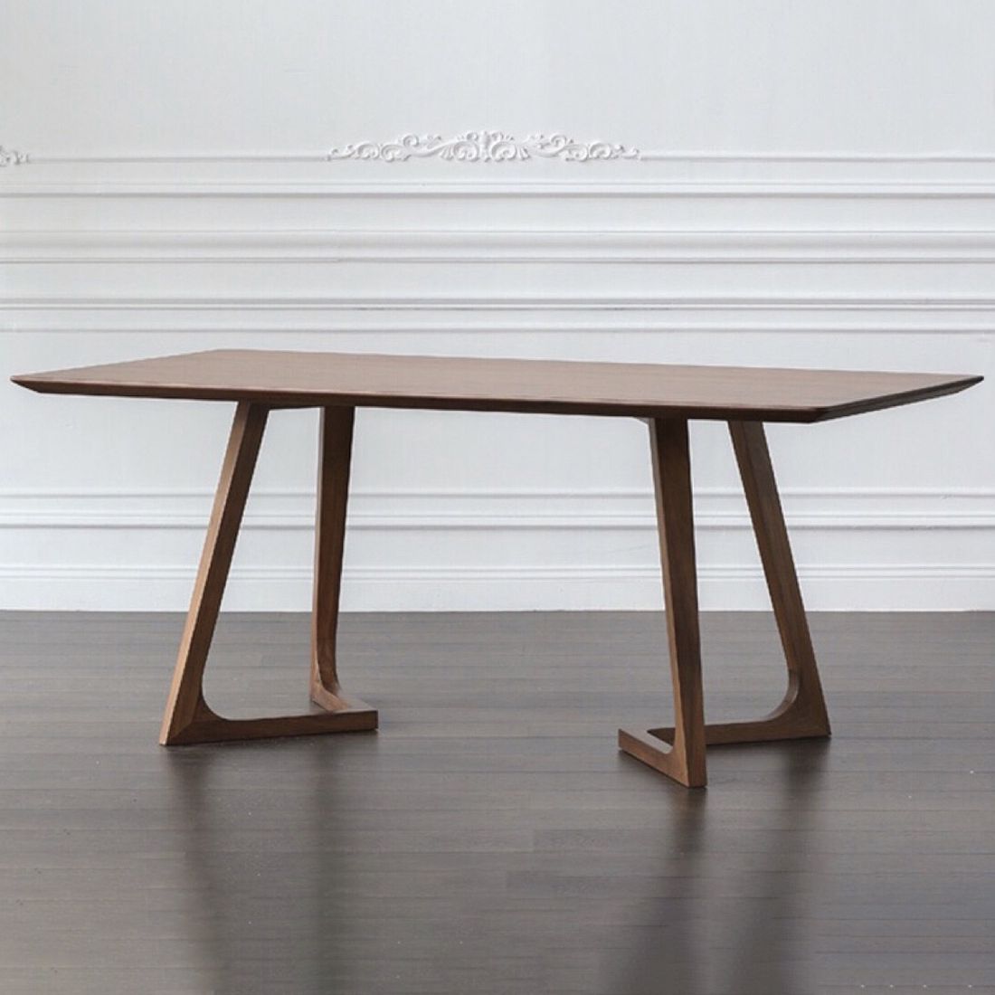 Round Wood Color Dining Table Solid Wood Table Modern with Double Pedestal Clearhalo ' dining_table' 'Dining Tables & Seating' 'Dining Tables' 'furn' 'furn_dining_table' 'Furniture' 'furniture_dining_table' 'Kitchen & Dining Furniture' 'kitchen&dining_furn' 'kitchen' 'kitchen_dining_table' 1200x1200_f4dcc5f8-8892-4918-8217-97a6b755fc18