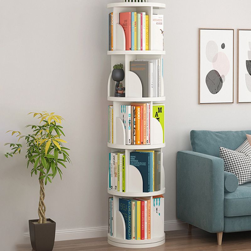 Modern Style Wood Bookcase Closed Back Bookshelf for Any Room