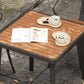 Square Dining Table Industrial Reclaimed Wood Dining Table with 4 Legs