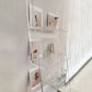 Ladder Open Back Bookshelf Acrylic Shelves Included Bookcase