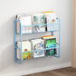Metal Closed Back Bookshelf Scandinavian Wall Mounted Bookcase Clearhalo 'Bookcases' 'furn' 'furn_bookcases' 'Furniture' 'Office Furniture' 1200x1200_f4e0e7a1-d105-44ae-96c6-fb2cb6f1a802