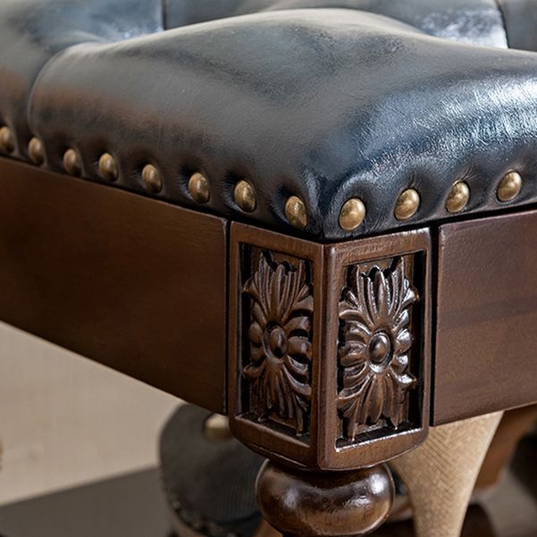 Rubber Wood Seating Bench Cushioned Rectangle Shoe Storage Entryway Bench Clearhalo 'Benches' 'Chairs & Seating' 'furn' 'furn_benches' 'Furniture' 'Living Room Furniture' 1200x1200_f4e10e95-3465-430f-bb7e-6e97cb0addfd