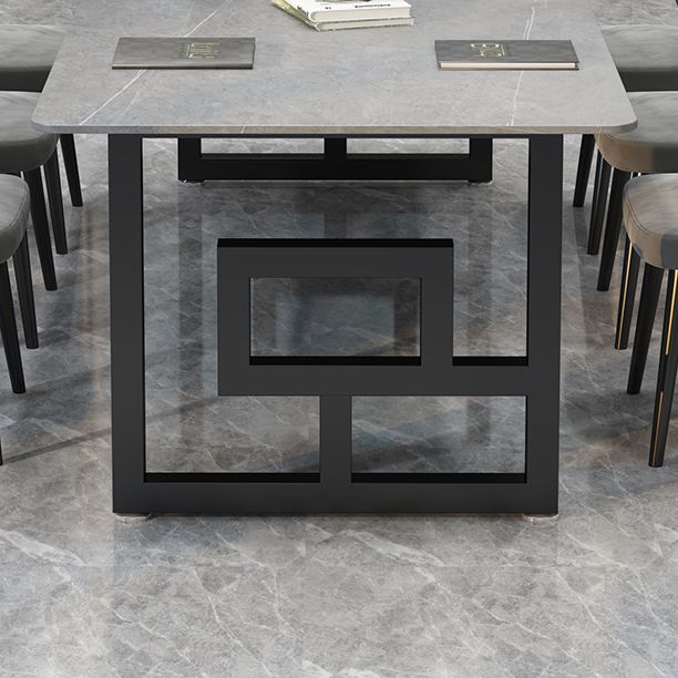 Scrivania per ufficio in pietra in stile industriale da 29,53 pollici