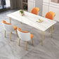Nordic 1/5/7 Pieces Dining Set Rectangle Stone Dining Table for Kitchen Dining Room