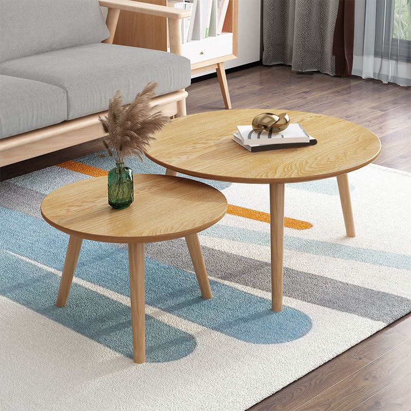 Contemporary Coffee Table Wooden 3 Legs Coffee Cocktail Table Clearhalo 'Coffee & Accent Tables' 'Coffee Tables' 'coffee_tables' 'furn' 'furn_coffee_tables' 'Furniture' 'Living Room Furniture' 1200x1200_f4e26b08-59e5-4864-9e0b-6883b85b712d