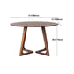 Modern Rubber Wood Table for Restaurant Dining Table with Double Wood Pedestal