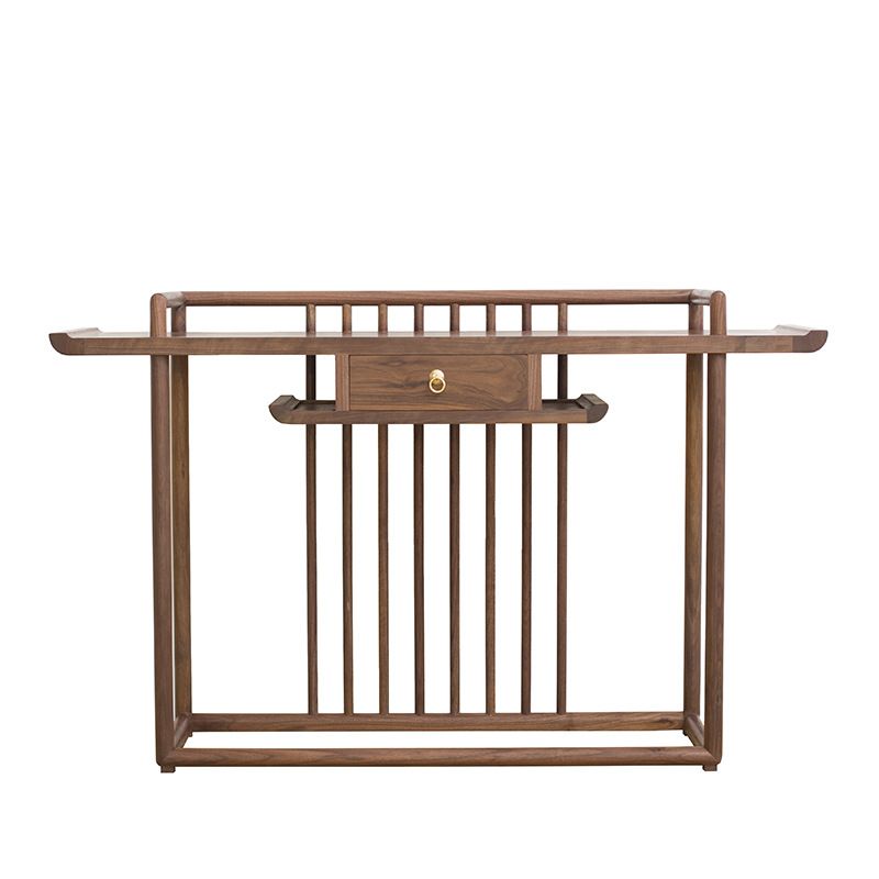 Mesa de consola de 34.65 "Glam Table de acento de consola de madera maciza de 1 cortavadora