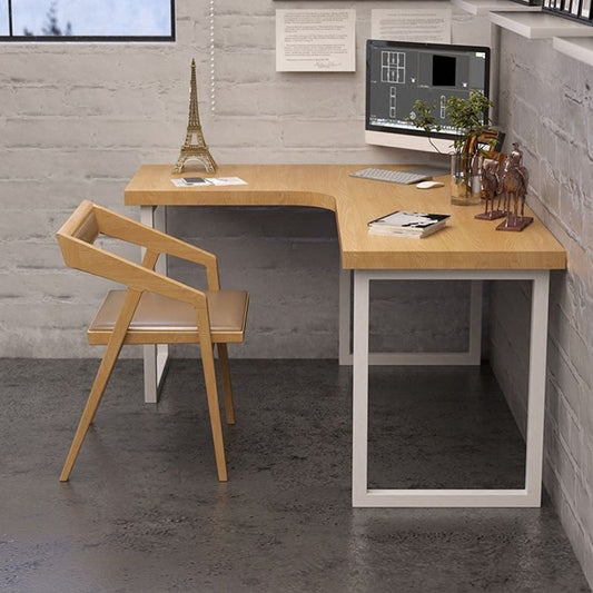 Moderner Stil Massivholz Schreibtisch L-Shape Office Desk für Büro