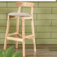 Modern Milk Tea Shop  Footrest Stool Matte Finish Upholstered Bar Stools