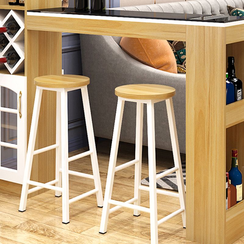 Ensemble de pub en bois intérieur rectangulaire à 3 pièces avec table de table en verre