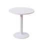 Modern Wooden Top Dining Table for 2 Person with Metal Pedestal Base