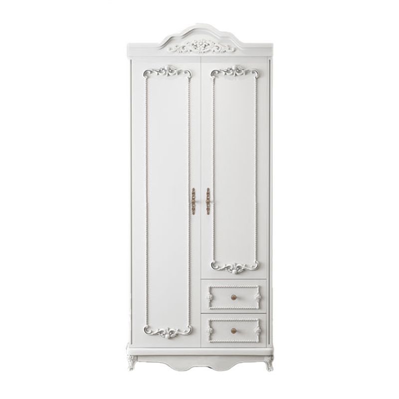 Bedroom Hinged Door Storage Cabinet Manufactured Wood French Country Cabinet with Drawers Clearhalo 'Armoires & Wardrobes' 'armoires_wardrobes' 'Bedroom Furniture' 'furn' 'furn_armoires_wardrobes' 'Furniture' 1200x1200_f4e9c9e5-395c-47c4-a952-6478f63d15df
