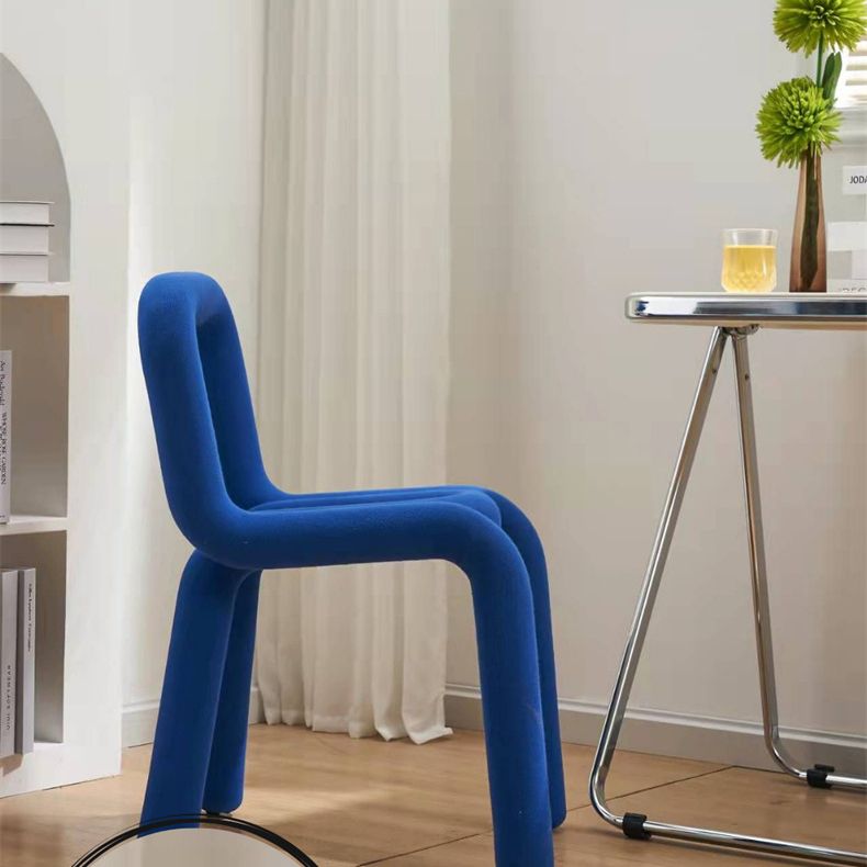 Designer stijl armloze stoel open terug naar huis eetstoel stoel