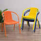 Modern Indoor-Outdoor Dining Arm Chair Steel Frame Stacking Arm Chair
