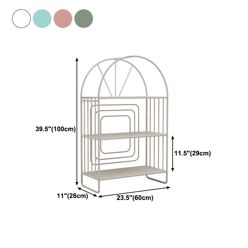 Scandinavian Style Metal Bookshelf Open Back Bookcase for Office Clearhalo 'Bookcases' 'furn' 'furn_bookcases' 'Furniture' 'furniture_bookcases' 'Office Furniture' 1200x1200_f4ed0dcb-0cfb-47e3-bf38-04db745f16e3