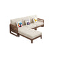 Nordic Stoffsofa Chaise Wohnzimmer Quadratarm Arm Kissen Sofa Bett