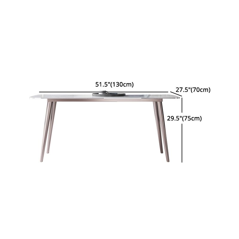 Modern Rectangle Sintered Stone Dining Table Set 1/4/5/7 Pieces Dining Set Clearhalo 'Dining Room Sets' 'Dining Tables & Seating' 'dining_room_set' 'furn' 'furn_dining_room_set' 'Furniture' 'furniture_dining_room_set' 'Kitchen & Dining Furniture' 1200x1200_f4f0528a-8c59-491a-bb24-2c2eeb3ff644
