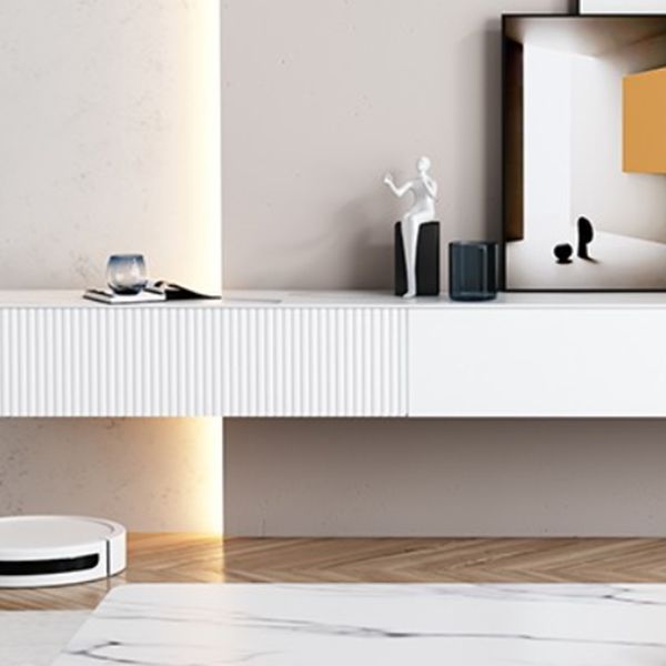 Consola de TV de estilo de televisión de piedra de estilo contemporáneo con cajones