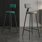 Industrial Armless Backrest Counter Stool Iron Milk Tea Shop Bar Stool with Cushion Clearhalo 'Bar Furniture' 'Bar Stools' 'bar_stools' 'furn' 'furn_bar_stools' 'Furniture' 'furniture_bar_stools' 'Kitchen & Dining Furniture' 1200x1200_f4f11f49-9c88-45d3-9a77-ae5850e1b54f