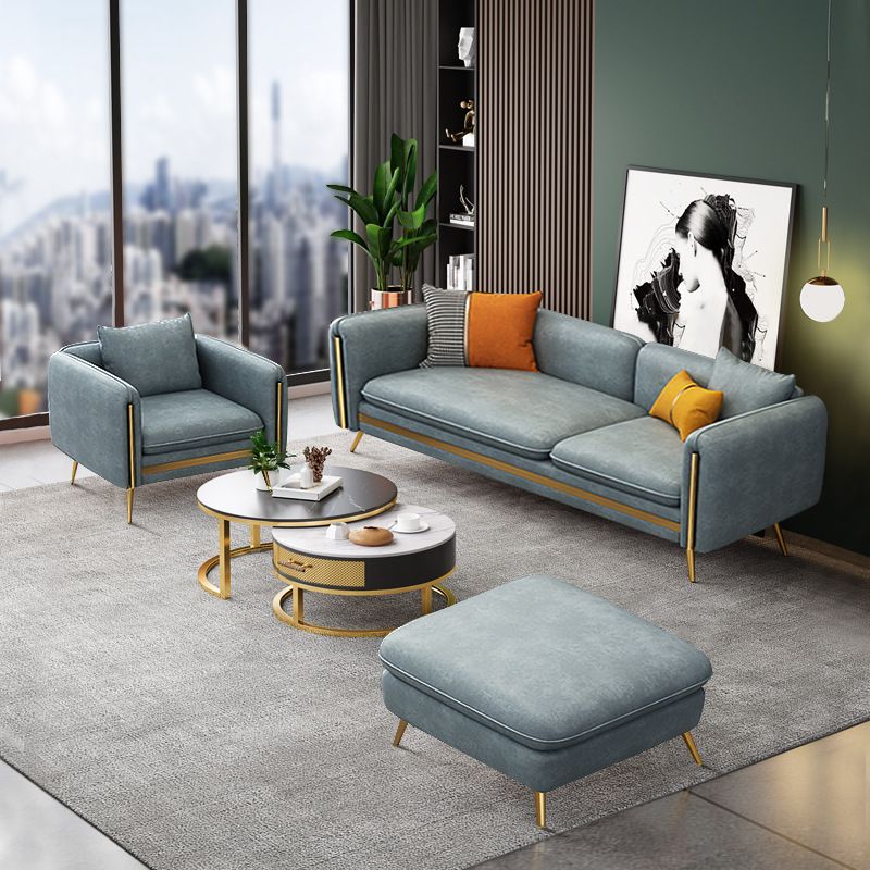 Modern Standard Faux Leather Sofa 3 Seater Square Arm Sofa for Living Room Clearhalo 'Furniture' 'furniture_sofas' 'kitchen' 'kitchen_sofas' 'Living Room Furniture' 'Sofa' 'sofas' 1200x1200_f4f276c8-1c38-4548-967e-bc2b2beaf6c2