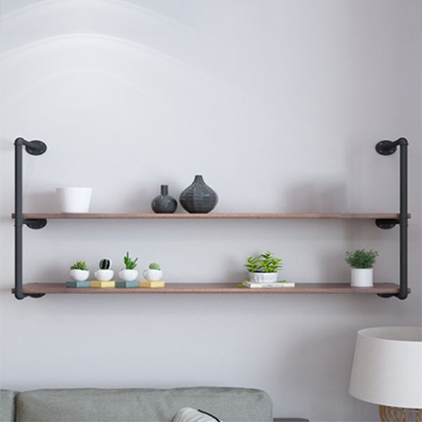 11.81 "W Bibliothèque de style industriel mural bibliothèque pour le bureau à domicile