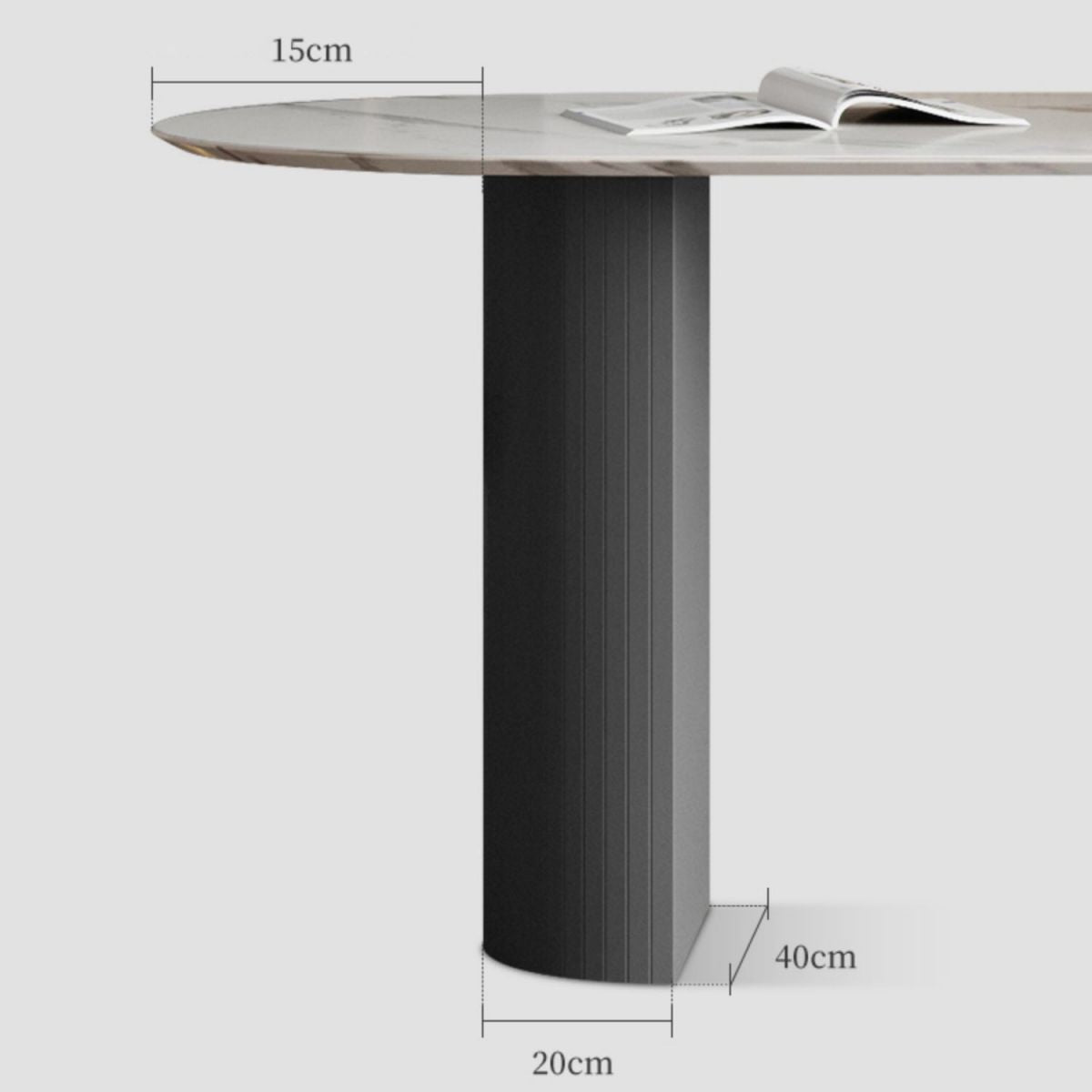 Oval Sintered Stone Dining Table Modern Table in White with Metal Double Pedestal for Restaurant Clearhalo ' dining_table' 'Dining Tables & Seating' 'Dining Tables' 'furn' 'furn_dining_table' 'Furniture' 'furniture_dining_table' 'Kitchen & Dining Furniture' 'kitchen&dining_furn' 'kitchen' 'kitchen_dining_table' 1200x1200_f4f59d0d-8a53-415e-a289-418dcb08d3e0
