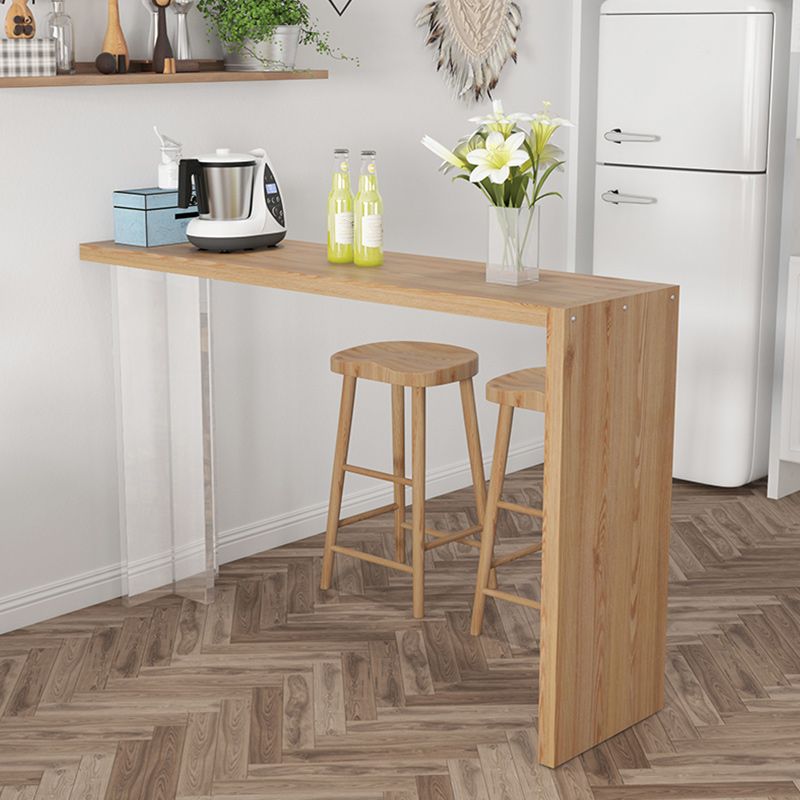 1/4 Pieces Modern Rectangular Pub Table Set Wooden Counter Table with Backless Stools Clearhalo 'Bar Furniture' 'furn' 'furn_home_bar_bar_sets' 'Furniture' 'Home Bars & Bar Sets' 'home_bar_bar_sets' 'Kitchen & Dining Furniture' 1200x1200_f4f5d9d7-c447-4428-a5b5-5dbb86f9b5e8