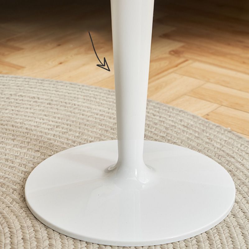 Contemporary Round Side End Table Plastic Pedestal Sofa Side Table Clearhalo 'Coffee & Accent Tables' 'End & Side Tables' 'end_side_tables' 'furn' 'furn_end_side_tables' 'Furniture' 'Living Room Furniture' 1200x1200_f4f642d2-fb00-4b9e-927f-467baa62d737