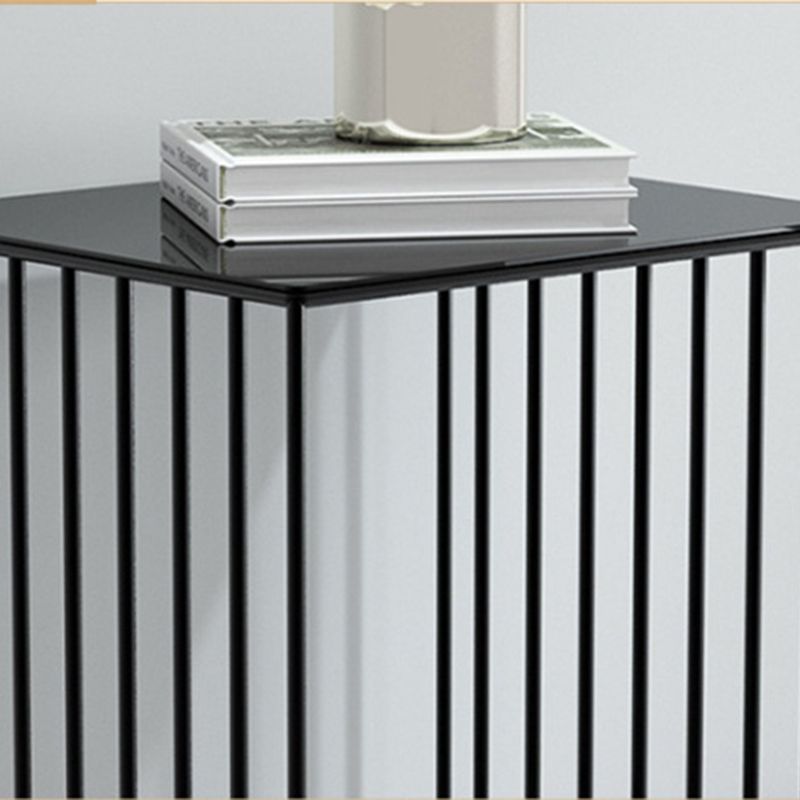 Mid-Century Metal Frame Rectangular Metal Wrap Living Room Side Table Clearhalo 'Coffee & Accent Tables' 'End & Side Tables' 'end_side_tables' 'furn' 'furn_end_side_tables' 'Furniture' 'Living Room Furniture' 1200x1200_f4f6670f-8f68-4414-9a39-c0ea8ee58190