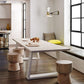 Rectangle Luxury Style Dining Table Solid Wood Fixed Table for Restaurant Clearhalo ' dining_table' 'Dining Tables & Seating' 'Dining Tables' 'furn' 'furn_dining_table' 'Furniture' 'furniture_dining_table' 'Kitchen & Dining Furniture' 'kitchen&dining_furn' 'kitchen' 'kitchen_dining_table' 1200x1200_f4f831ba-3b98-44d3-8739-36def9c2cfc1