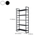 3/4/5-Shelf Iron Etagere Bookshelf Black and White Vertical Bookcase for Living Room Clearhalo 'Bookcases' 'furn' 'furn_bookcases' 'Furniture' 'furniture_bookcases' 'Office Furniture' 1200x1200_f4fbafa9-b8c0-4959-ab52-9ed22c1ca78d
