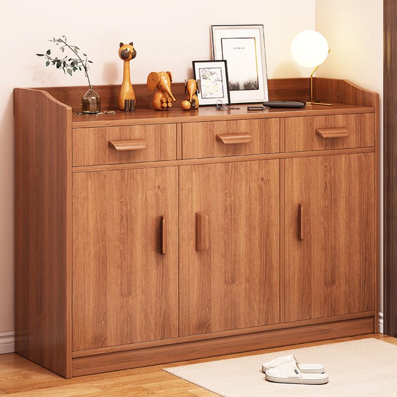 Server in legno Credenza in stile contemporaneo con armadi e cassetti