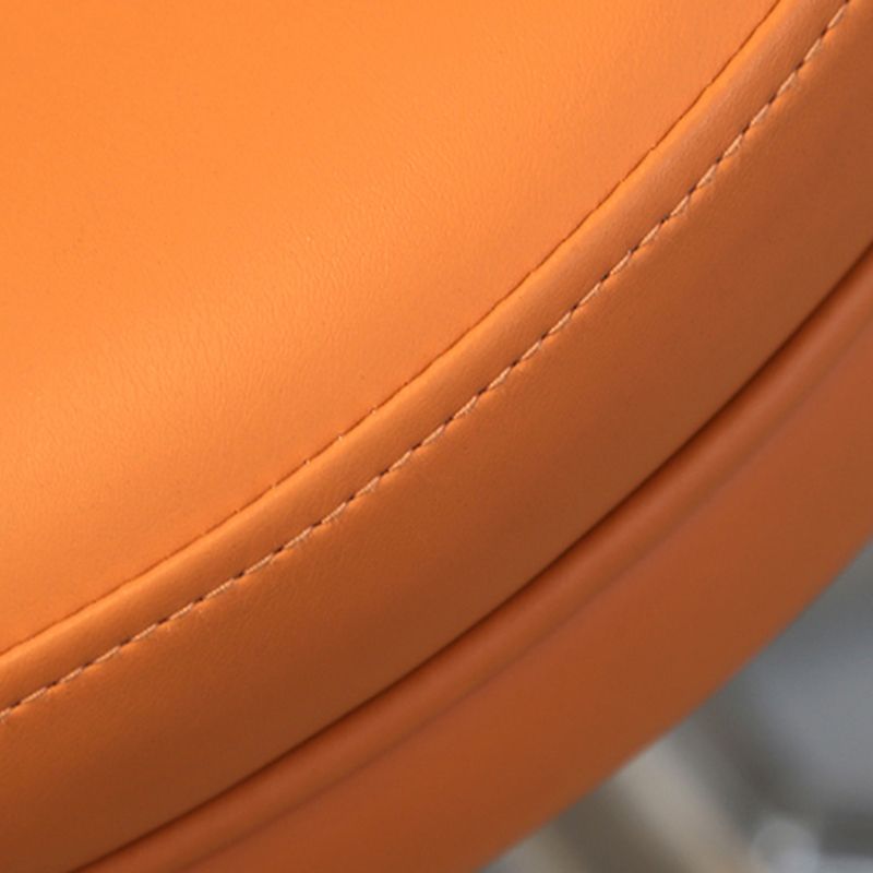 Tabouret de comptoir rotatif de style moderne avec coussin en cuir