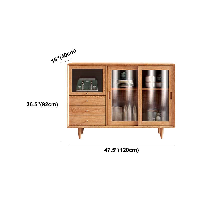 Sliding Door Sideboard Contemporary Side Board for Dining Room Clearhalo 'buffet_sideboard' 'Buffets & Sideboards' 'furn' 'furn_buffet_sideboard' 'Furniture' 'Kitchen & Dining Furniture' 1200x1200_f4ff5dc4-cc9c-40a1-a8cf-c55f6eb6fe5d