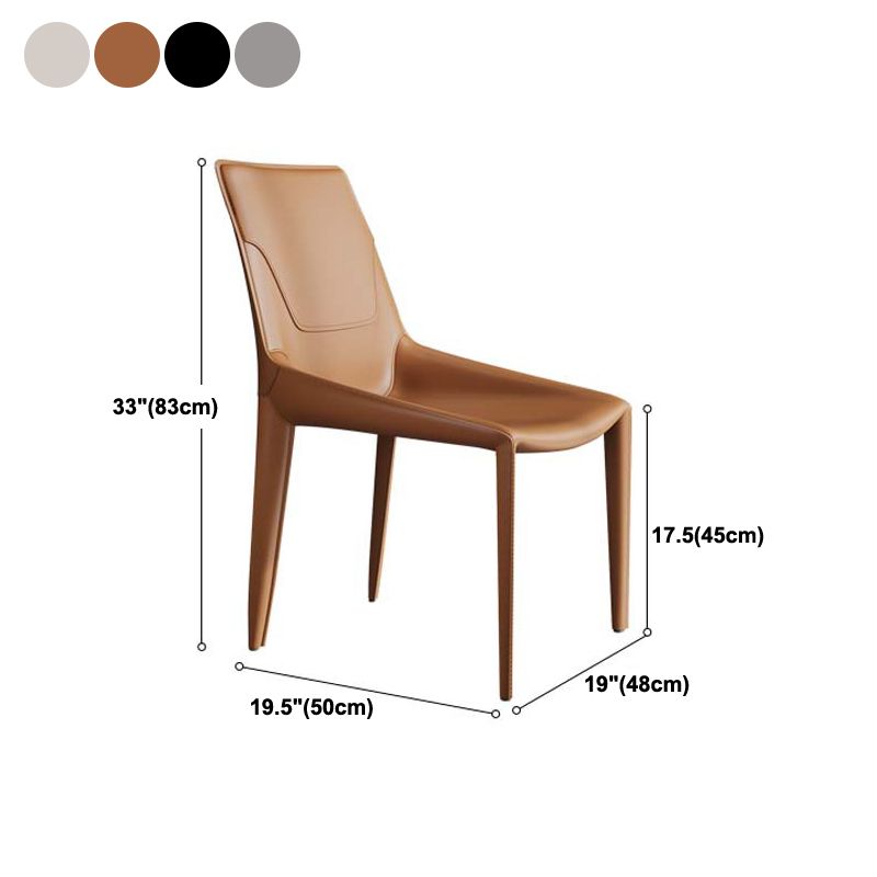 Zeitgenössische Stuhl armlose Stühle für Küche mit Metallbeinen