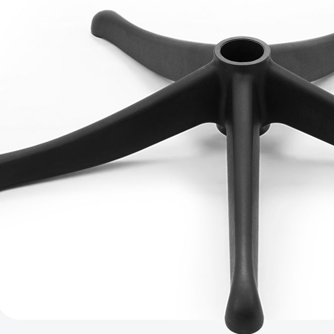 Modern Fixed Arms Bure stoel Verstelbare stoel Hoogte Zwarte bureaustoel met wielen