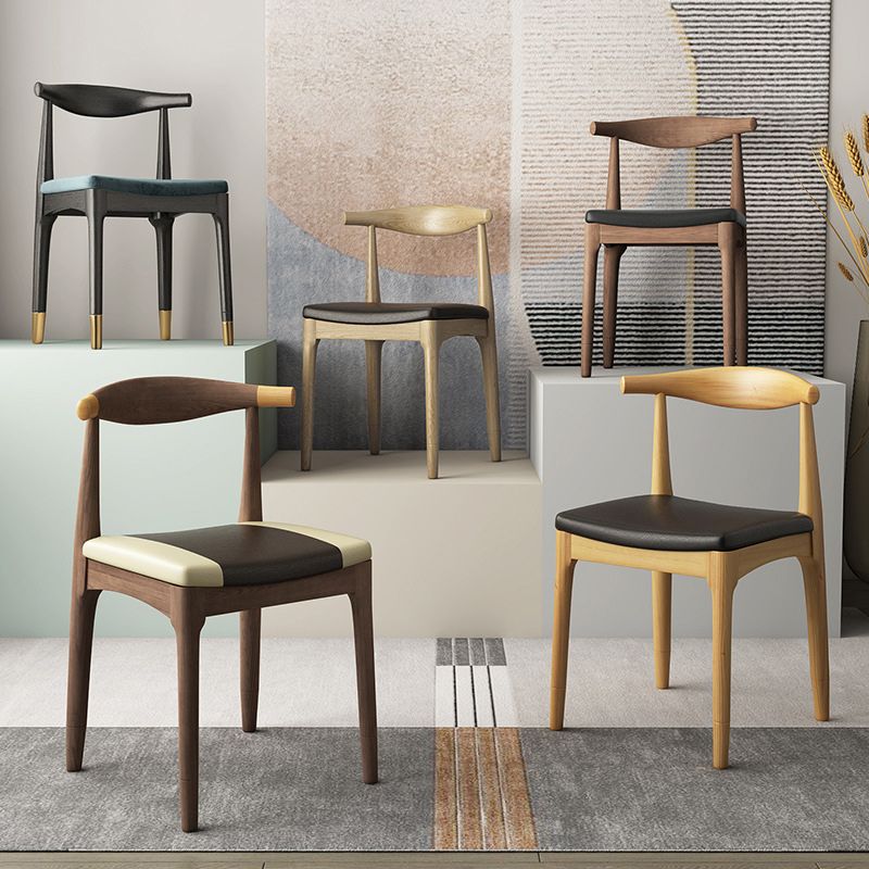 Entryway Dining Chairs Armless Wooden Dining Room Chairs for Kitchen Clearhalo 'Dining Chairs' 'Dining Tables & Seating' 'dining_chair' 'furn' 'furn_dining_chair' 'Furniture' 'furniture_dining_chair' 'Kitchen & Dining Furniture' 1200x1200_f506648a-87a6-416f-8ead-f28ba7749c0d