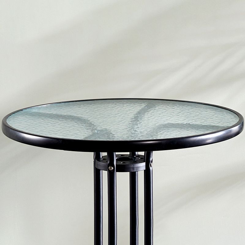 Round Shape Modern Style Dining Table Transparent Fixed Table of Glass Clearhalo ' dining_table' 'Dining Tables & Seating' 'Dining Tables' 'furn' 'furn_dining_table' 'Furniture' 'furniture_dining_table' 'Kitchen & Dining Furniture' 'kitchen&dining_furn' 'kitchen' 'kitchen_dining_table' 1200x1200_f507e35e-9d12-46ce-8a20-d8a5c00c26b8