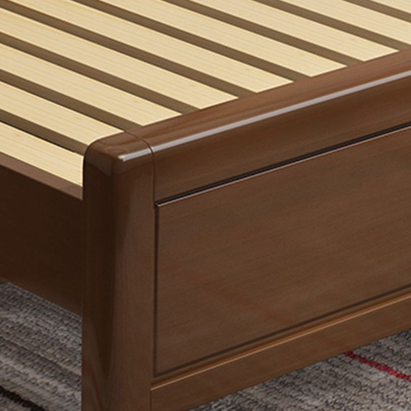 Letto standard in legno massello scandinavo letto naturale con testiera