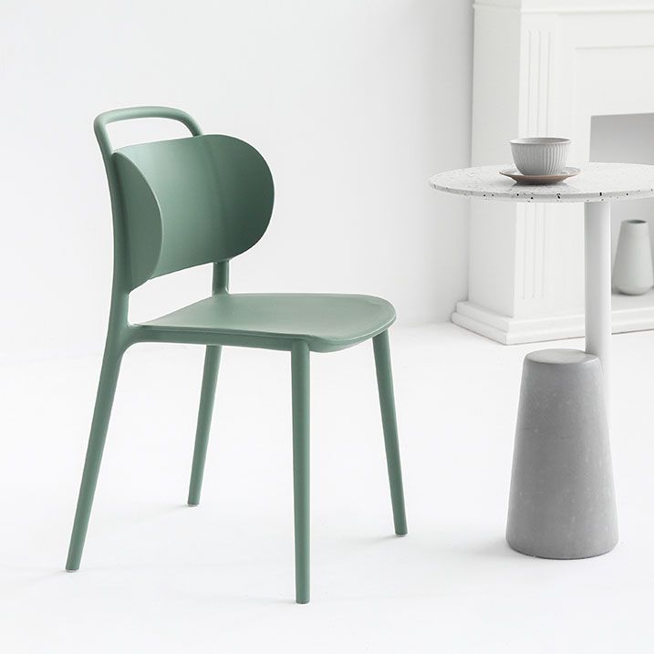 Contemporary Style Plastic Chair Dining Armless Open Back Chairs for Kitchen Clearhalo 'Dining Chairs' 'Dining Tables & Seating' 'dining_chair' 'furn' 'furn_dining_chair' 'Furniture' 'furniture_dining_chair' 'Kitchen & Dining Furniture' 1200x1200_f50ad7e4-93ba-4f45-ac29-b7076ca27f07