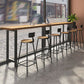 Industrial Metal Bar-stool with Black Base Round Low Back Counter-height Stool for Shop Clearhalo 'Bar Furniture' 'Bar Stools' 'bar_stools' 'furn' 'furn_bar_stools' 'Furniture' 'Kitchen & Dining Furniture' 1200x1200_f50b7658-cbb5-41ff-ba56-17897fe17c37