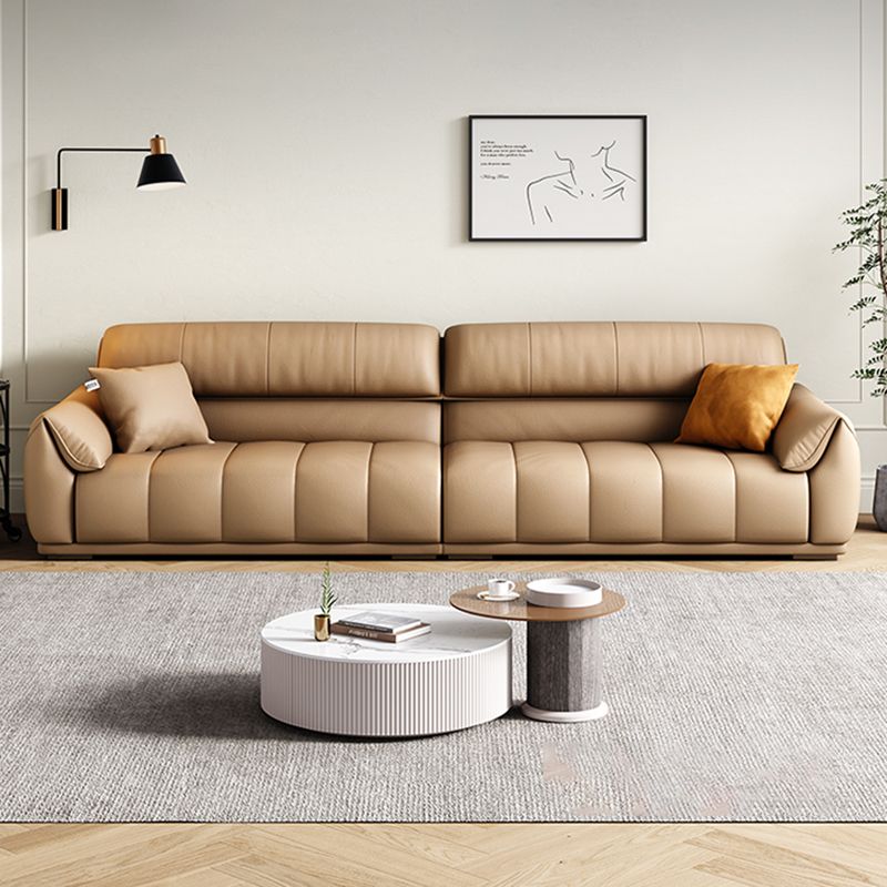 Contemporary Sectional with Pillow Top Arm Living Room Sectional sofa Clearhalo 'furn' 'furn_sectionals' 'Furniture' 'Living Room Furniture' 'Sectionals' 1200x1200_f50bf587-b879-4daa-9971-7bf23f21b32d