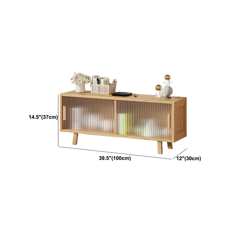 Moderne tv-mediastandaard met gesloten opslag 12" W tv-standaardconsole met kasten